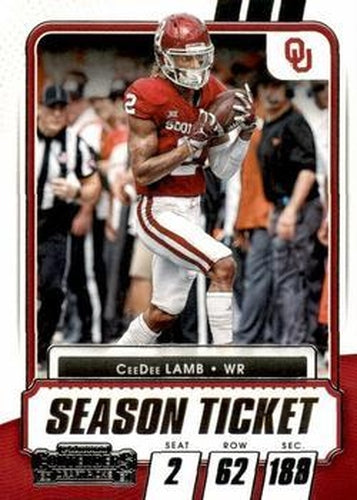 #44 CeeDee Lamb - Oklahoma Sooners - 2021 Panini Contenders Draft Picks Football