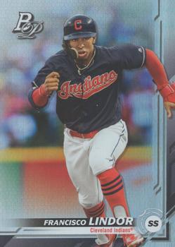 #44 Francisco Lindor - Cleveland Indians - 2019 Bowman Platinum Baseball