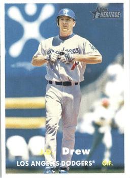 #44 J.D. Drew - Los Angeles Dodgers - 2006 Topps Heritage Baseball