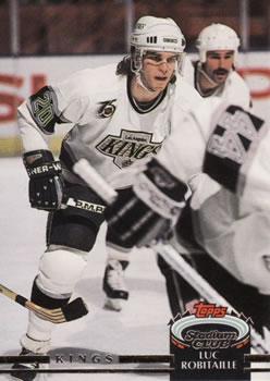 #44 Luc Robitaille - Los Angeles Kings - 1992-93 Stadium Club Hockey