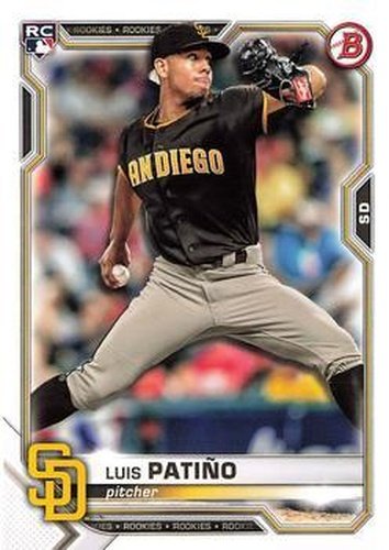 #44 Luis Pati–o - San Diego Padres - 2021 Bowman Baseball