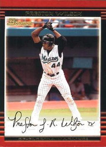 #44 Preston Wilson - Florida Marlins - 2002 Bowman Baseball