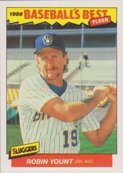 #44 Robin Yount - Milwaukee Brewers - 1986 Fleer Baseball's Best Sluggers vs. Pitchers Baseball