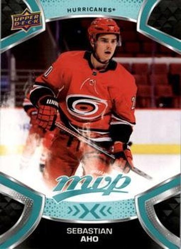 #44 Sebastian Aho - Carolina Hurricanes - 2021-22 Upper Deck MVP Hockey