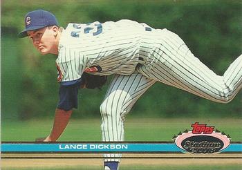 #44 Lance Dickson - Chicago Cubs - 1991 Stadium Club Baseball