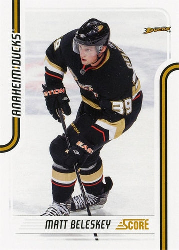 #44 Matt Beleskey - Anaheim Ducks - 2011-12 Score Hockey