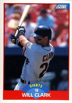 #450 Will Clark - San Francisco Giants - 1989 Score Baseball