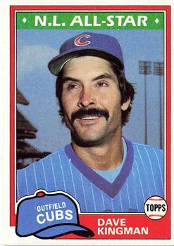 #450 Dave Kingman - Chicago Cubs - 1981 Topps Baseball