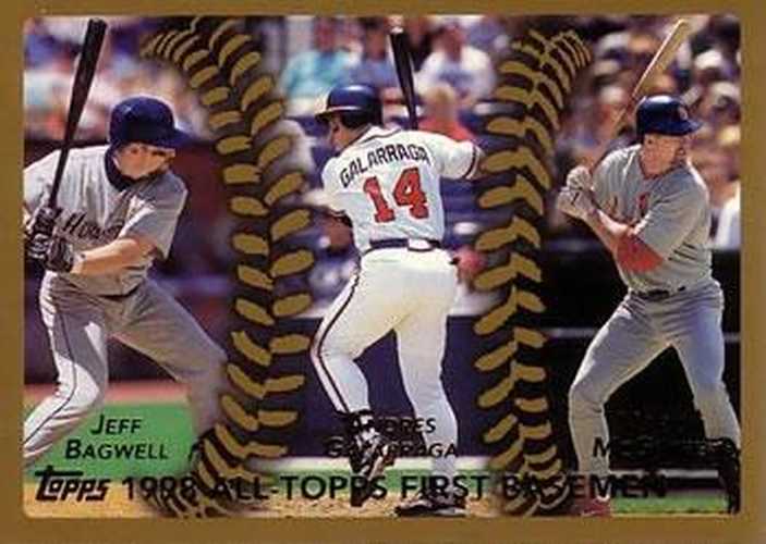 #450 Jeff Bagwell / Andres Galarraga / Mark McGwire - Houston Astros / Atlanta Braves / St. Louis Cardinals - 1999 Topps Baseball