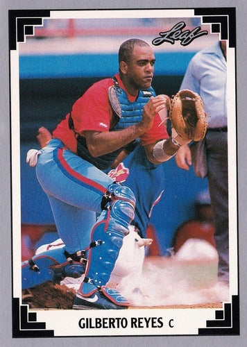 #451 Gilberto Reyes - Montreal Expos - 1991 Leaf Baseball