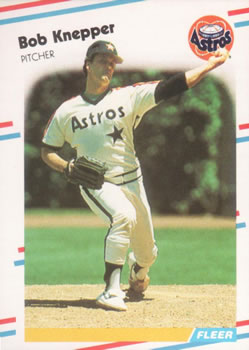 #451 Bob Knepper - Houston Astros - 1988 Fleer Baseball