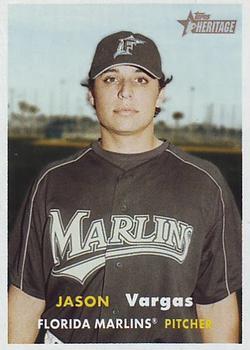 #451 Jason Vargas - Florida Marlins - 2006 Topps Heritage Baseball