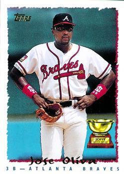 #451 Jose Oliva - Atlanta Braves - 1995 Topps Baseball