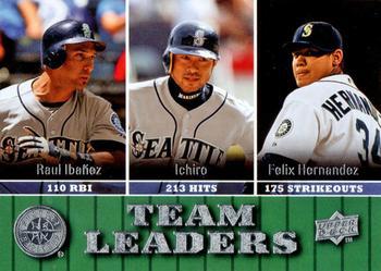 #451 Raul Ibanez / Ichiro / Felix Hernandez - Seattle Mariners - 2009 Upper Deck Baseball