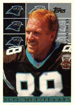 #451 Pete Metzelaars - Carolina Panthers - 1995 Topps Football