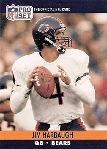 #452 Jim Harbaugh - Chicago Bears - 1990 Pro Set Football