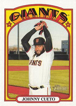 #452 Johnny Cueto - San Francisco Giants - 2021 Topps Heritage Baseball