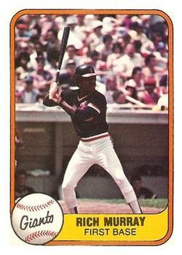#452 Rich Murray - San Francisco Giants - 1981 Fleer Baseball