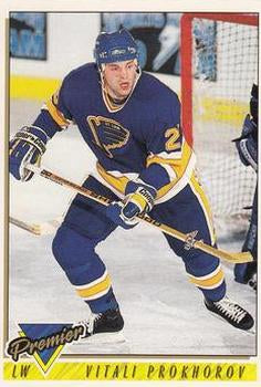 #452 Vitali Prokhorov - St. Louis Blues - 1993-94 Topps Premier Hockey