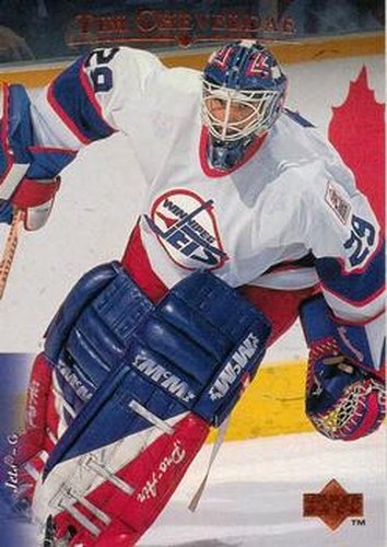 #452 Tim Cheveldae - Winnipeg Jets - 1995-96 Upper Deck Hockey
