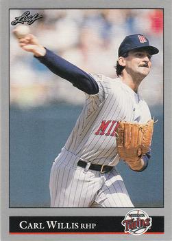 #452 Carl Willis - Minnesota Twins - 1992 Leaf Baseball