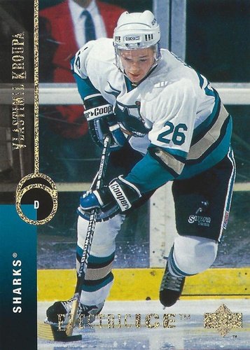 #453 Vlastimil Kroupa - San Jose Sharks - 1994-95 Upper Deck Hockey - Electric Ice