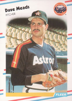 #453 Dave Meads - Houston Astros - 1988 Fleer Baseball