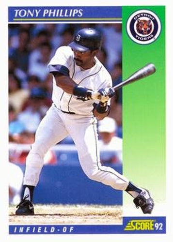#453 Tony Phillips - Detroit Tigers - 1992 Score Baseball