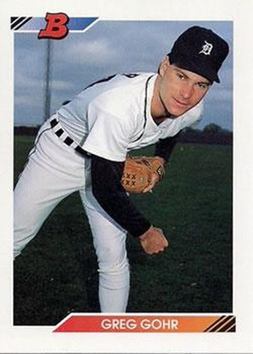 #453 Greg Gohr - Detroit Tigers - 1992 Bowman Baseball