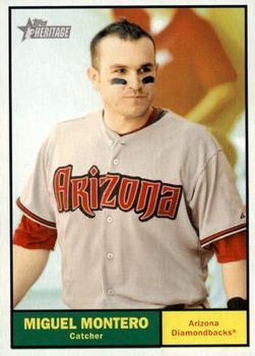 #453 Miguel Montero - Arizona Diamondbacks - 2010 Topps Heritage Baseball