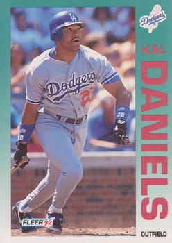 #453 Kal Daniels - Los Angeles Dodgers - 1992 Fleer Baseball
