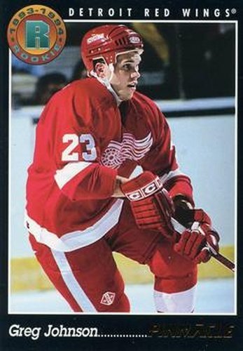 #453 Greg Johnson - Detroit Red Wings - 1993-94 Pinnacle Hockey