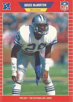#454 Bruce McNorton - Detroit Lions - 1989 Pro Set Football