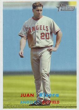#454 Juan Rivera - Los Angeles Angels - 2006 Topps Heritage Baseball