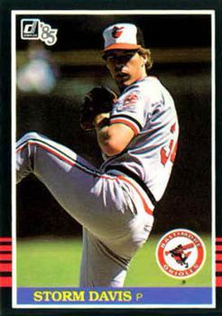 #454 Storm Davis - Baltimore Orioles - 1985 Donruss Baseball