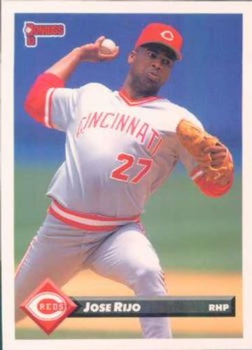 #454 Jose Rijo - Cincinnati Reds - 1993 Donruss Baseball
