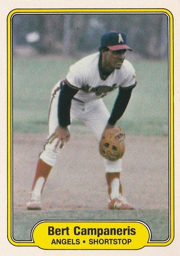 #454 Bert Campaneris - California Angels - 1982 Fleer Baseball