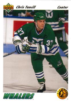 #455 Chris Tancill - Hartford Whalers - 1991-92 Upper Deck Hockey