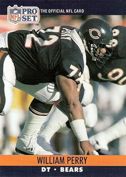 #455 William Perry - Chicago Bears - 1990 Pro Set Football