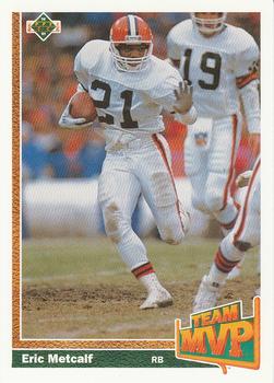 #455 Eric Metcalf - Cleveland Browns - 1991 Upper Deck Football