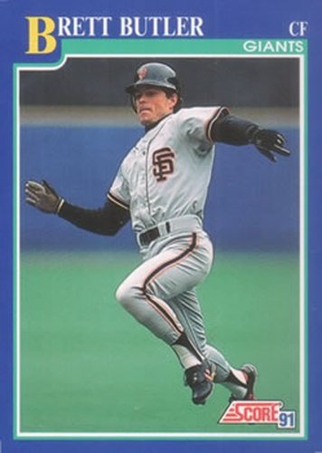 #455 Brett Butler - San Francisco Giants - 1991 Score Baseball