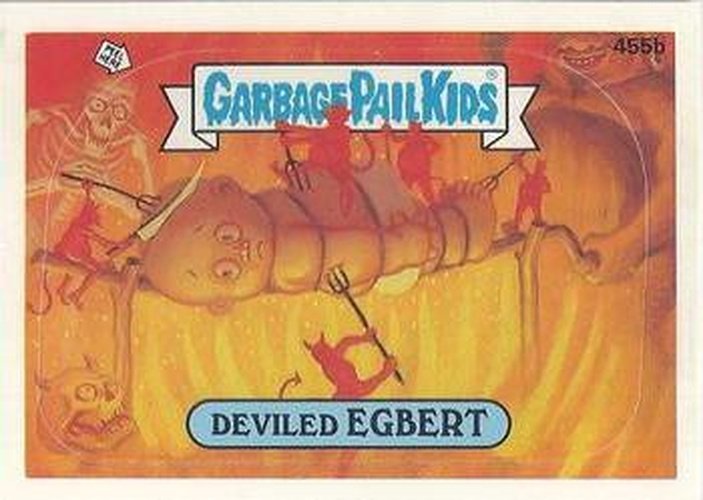 #455b Deviled Egbert - 1987 Topps Garbage Pail Kids Series 11