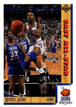 #456 Michael Adams - Washington Bullets - 1991-92 Upper Deck Basketball
