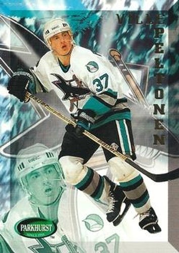 #456 Ville Peltonen - San Jose Sharks - 1995-96 Parkhurst International Hockey