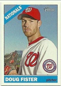 #456 Doug Fister - Washington Nationals - 2015 Topps Heritage Baseball
