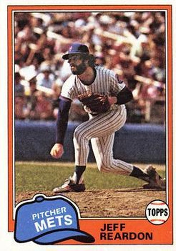 #456 Jeff Reardon - New York Mets - 1981 Topps Baseball