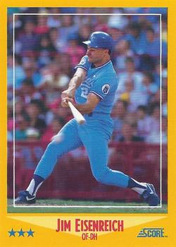 #456 Jim Eisenreich - Kansas City Royals - 1988 Score Baseball