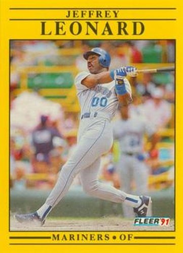 #456 Jeffrey Leonard - Seattle Mariners - 1991 Fleer Baseball