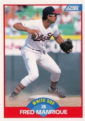 #457 Fred Manrique - Chicago White Sox - 1989 Score Baseball