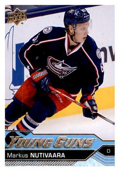 #457 Markus Nutivaara - Columbus Blue Jackets - 2016-17 Upper Deck Hockey
